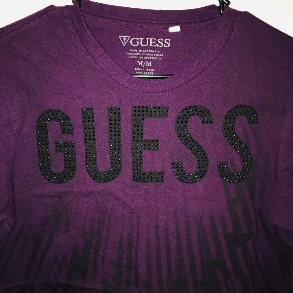 Guess Purple Studded Tee